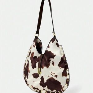 Cow Print Hobo Bag